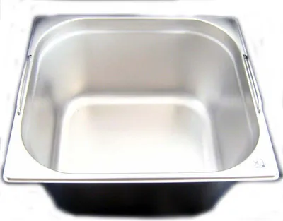 Produktbild von GN 2/3 Gastronormbehälter GN-Behälter Edelstahl 12,5 Liter tief 200mm Fallgriff