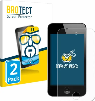 Produktbild von 2x Für Apple iPod Touch (4. Gen.) Schutzfolie BROTECT Displayschutz Display Schutz Folie Klar Transparent