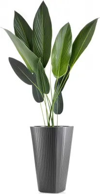 Obrázek produktu pro HowHomely | Květináč - Mora - 39x61 cm - antracit - moderní design - odolný proti povětrnostním vlivům a lehký