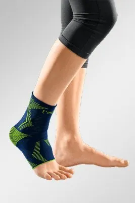 Produktbild von Sprunggelenkbandage Levamed E+motion 3.0 schwarz-gelb>>>>Gr. V