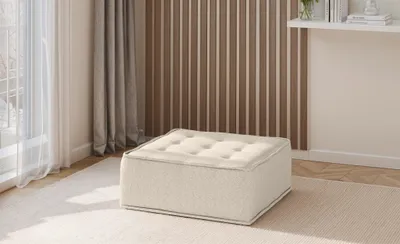 Productafbeelding van Modulaire poef SANDE, bekleding: stof, kleur: alpienbeige