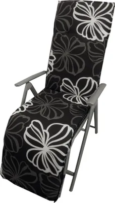 Produktbild von HVI Saumauflage Relax RE Barcelona, M125 schwarz/weiss mit Blüten