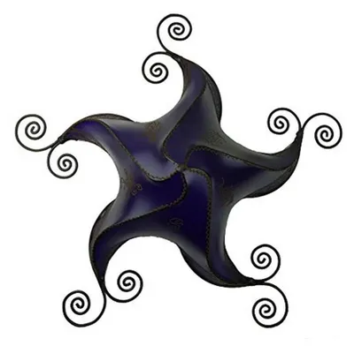 Zdjęcie produktu dla Orientalna lampa sufitowa lampa wisząca marokańska lampa sufitowa lampa skórzana STERN Berber Star 70 cm, fioletowa