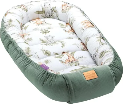 Produktbild von Savanna Fun & Olive Velvet Babynest Kokon Comfort
