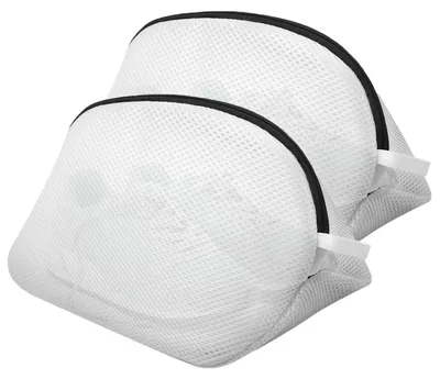 Schuhwaschbeutel 2er-Pack, Mesh, 42x24x24 cm, Reißverschluss