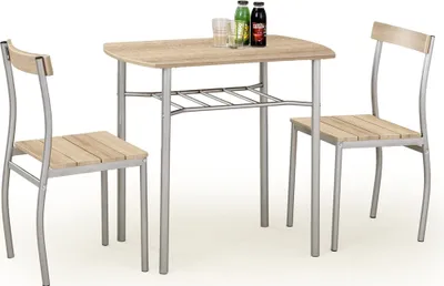 Obrázek produktu pro Halmar Jídelní set Lance 1+2 - dub sonoma / ocel