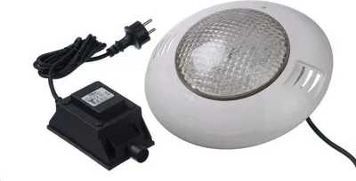 Produktbild von UBBINK LED Poolscheinwerfer, 24W, 12VAC, Ø275mm, ABS, IP68, Weiß, Mit Transformator