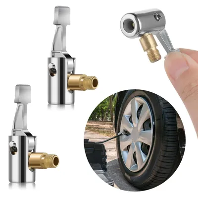 Zdjęcie produktu dla Adapter do zaworu samochodowego - Końcówka do pompki blokująca - 8 mm - Zestaw 2 szt. - Pompka do opon