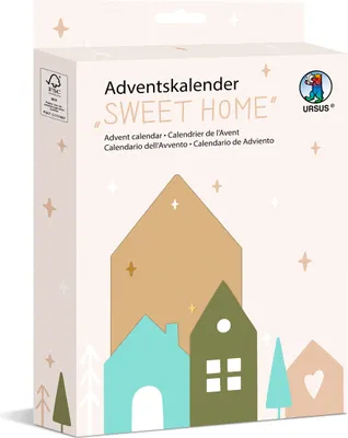 Produktbild von URSUS Adventskalender-Set mit 24 Stück Sweet home