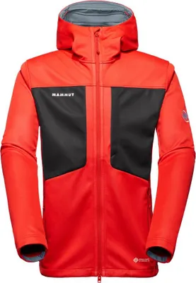 Produktbild von Ultimate VIII SO Hooded Jacket Men, Softshell Jacke Herren - Mammut, Farbe:mammut red-black, Größe:XXL