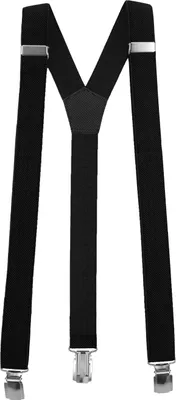 Produktbild von Fabio Farini - 1 Stück Schmales Y-Design mit 3cm Breite verstellbar mit extra starken Clipverschluss, Schwarz