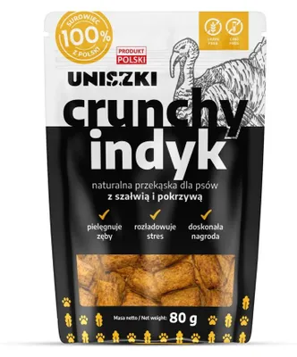 Obrázek produktu pro Uniszki Křupavý krůtí přírodní pamlsek pro psy žvýkací 80g