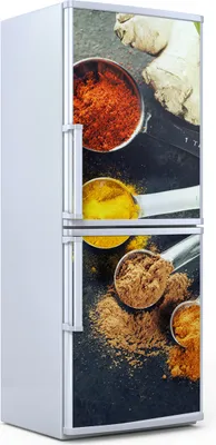 Produktbild von Kühlschrankdekoration 70x180 cm Aufkleber auf dem Kühlschrank - Kräuter und Gewürze