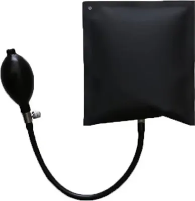 Imagen del producto de Bomba para bolsa de aire inflable, almohadilla de posicionamiento rápido y herramienta de alineación para la instalación de puertas y ventanas. Metal, color