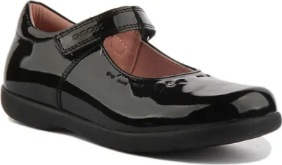 Produktbild von Geox C Naimara Girl 2 K der Leder Mary Jane Stil Schule Schuhe Schwarz Lack – undefined / Schwarzes
