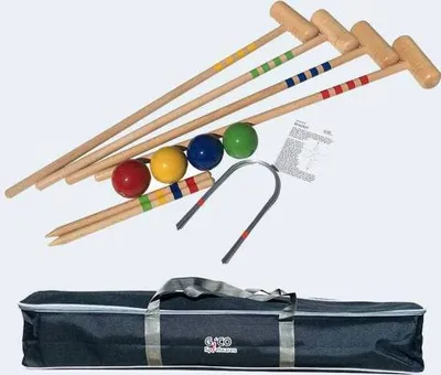 Produktbild von Krocket Set 4 Spieler 80cm in Tragetasche