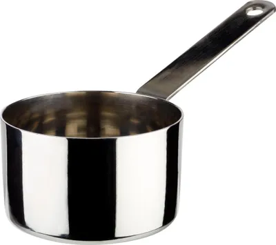Produktbild von APS 40643 Stielkasserolle / Serviertopf POLARIS, 6er-Set, Ø 7 cm, Höhe 3,5 cm, Edelstahl, 0,14 Liter, nur zum Servieren geeignet