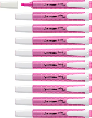 Zdjęcie produktu dla STABILO swing cool Pastel, 1 szt., Różowy, Końcówka ścięta, Różowy, Biały, Plastik, 1 mm