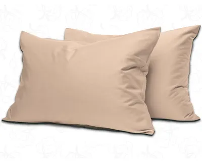 Immagine prodotto di Federa cotone - Mocca - 50 x 75 cm - Set di 2 - Chiusura a busta