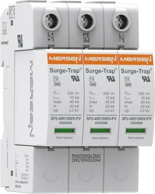 Produktbild von Mersen PV-Ü-ABLEITER T2 1000V 3P (STPT2-40K1000V-YPV)