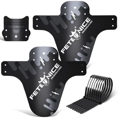 Image de Kit de garde-boue universel pour VTT, avant et arrière, compatible avec les vélos de 20 à 29 pouces, couleur gris