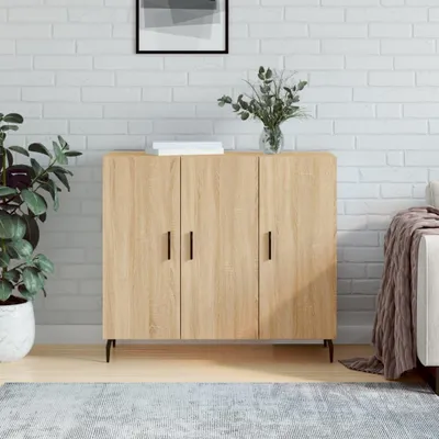 Obrázek produktu pro vidaXL Příborník Sonoma Dub 90x34x80 cm odvozený výrobek ze dřeva