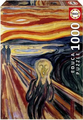 Zdjęcie produktu dla Puzzle Educa Krzyk Edwarda Munch, 1000 elementów, 48 x 68 cm