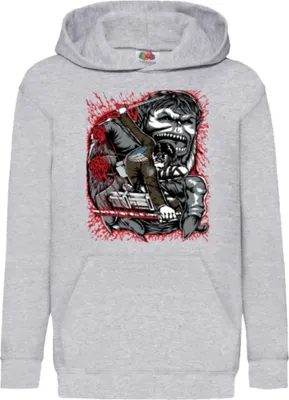 Produktbild von Kinder Kapuzenpullover Japan Anime Manga Jujutsu Anime Manga Kaisen Itadori Sukuna 02, 5-6 Jahr - 116 / Grau