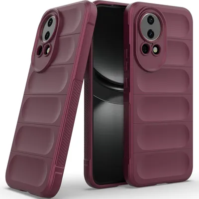 Produktbild von Handyhülle für Huawei nova 12 Weich TPU Silikon Stossfest Anti-rutsch Hülle bordeaux