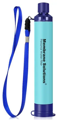 Produktbild von Wasserfilter Trinkhalm Filterstrohhalm - 0,1 Mikron - 5000 Liter - BPA-frei - Outdoor