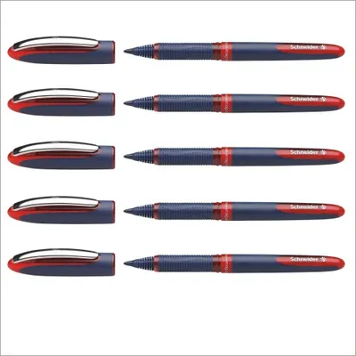 Produktbild von Tintenroller Schneider One Business 0.6mm fünf Stifte rot