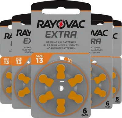 Produktbild von Hörgerätebatterien Rayovac 13, 5 Plaketten