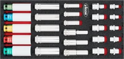Productafbeelding van VIGOR steeksleutelsset V7323, 26-delig, 10 – 22 · E10 – E22