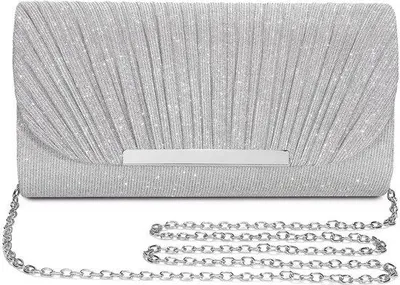 Produktbild von Silberne Glitzer Clutch Abendtasche Damen