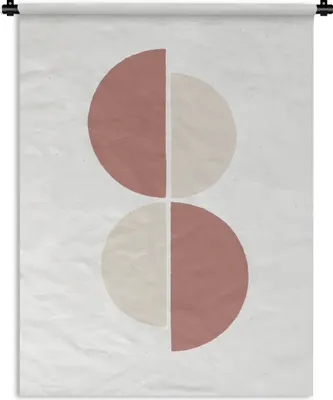 Produktbild von MuchoWow® Wandteppich Wandbehang Minimalismus - Abstrakt - Pastell 60x80 cm Tapisserie Dekoration Wandtuch - Decke - Wandtücher - Wohne