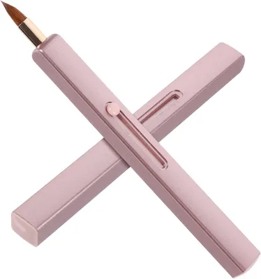 Produktbild von 2-teiliges Applikatorpinsel-Set mit Deckel – Tragbares Make-up-Werkzeug für Lipgloss – Praktisch und elegant