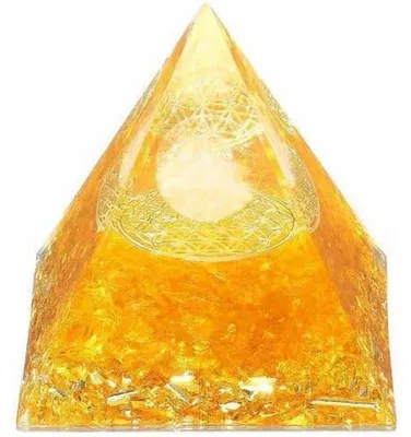 Productafbeelding van Pyramide van kristal, edelsteen, Reiki, esoteriek, cadeau, citrien