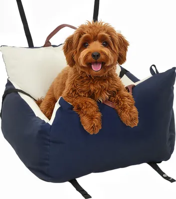 Produktbild von PawHut Hunde Autositz Hundesitz mit Sicherheitsgurt Abnehmbarer Hundeautositz