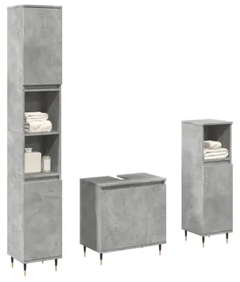 Zdjęcie produktu dla VidaXL 3324952, Szary, Drewno, 580 mm, 330 mm, 600 mm, 3 szt.