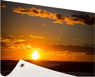 Produktbild von Gartenposter - 60x40 cm - Sonnenuntergang mit Wolken  - Modernes Wandbilder - Natur
