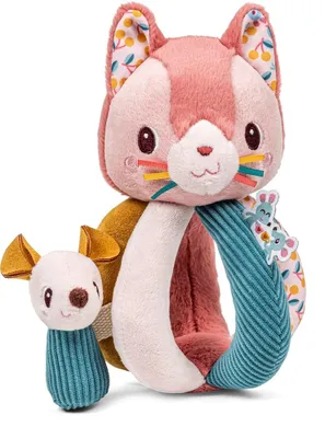 Image de Lilliputiens Hochet de préhension Jouet pour bébé Jeanne le chat - sensoriel