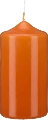 Produktbild von Stumpen Kerzen Karotte Orange 6 x Ø 4 cm, 12 Stück getauchte Stumpenkerzen mit Spitzkopf in RAL Qualität