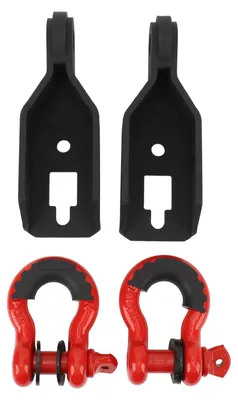 Imagen del producto de Kit de montaje para enganche de remolque delantero con pasadores de 3/4 de pulgada en forma de D, compatible con la serie F de 2009 a 2023