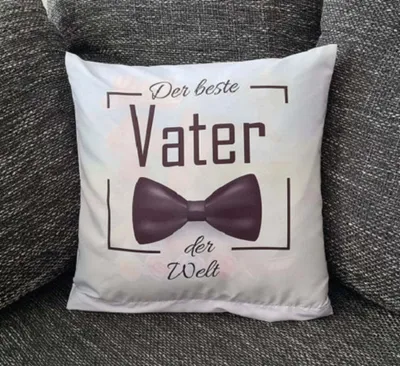 Produktbild von Tinisu Tinisu Kissenbezug Bester Vater der Welt 40x40cm Dekokissen Zierkissen