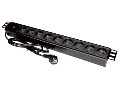 Produktbild von Alantec PZ09 Stromverlängerung 1,8 m 9 Steckdose(n) Innen Schwarz
