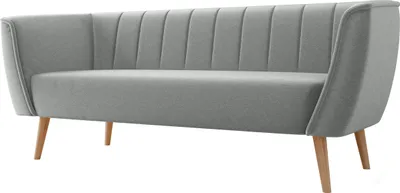 Produktbild von MIRJAN24 Sofa Pas 3, Polstersofa mit Wellenfeder, Holzfüße, Wohnzimmer Kollektion (Farbe: Kronos 53)