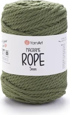 Produktbild von Yarn Art Macrame Rope 5 mm 5 mm 85 m 787 Olive Green Schnur