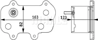 Immagine prodotto di MAHLE CLC 61 000P Radiatore olio per PORSCHE 911