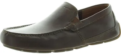 Zdjęcie produktu dla Clarks, męskie klapki Markman, model Plain, skóra w ciemnobrązowym kolorze, rozmiar 42.5 EU