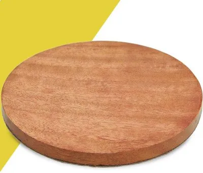 Immagine prodotto di Portacandele per candele da battesimo e da matrimonio, legno di mango, 8 cm